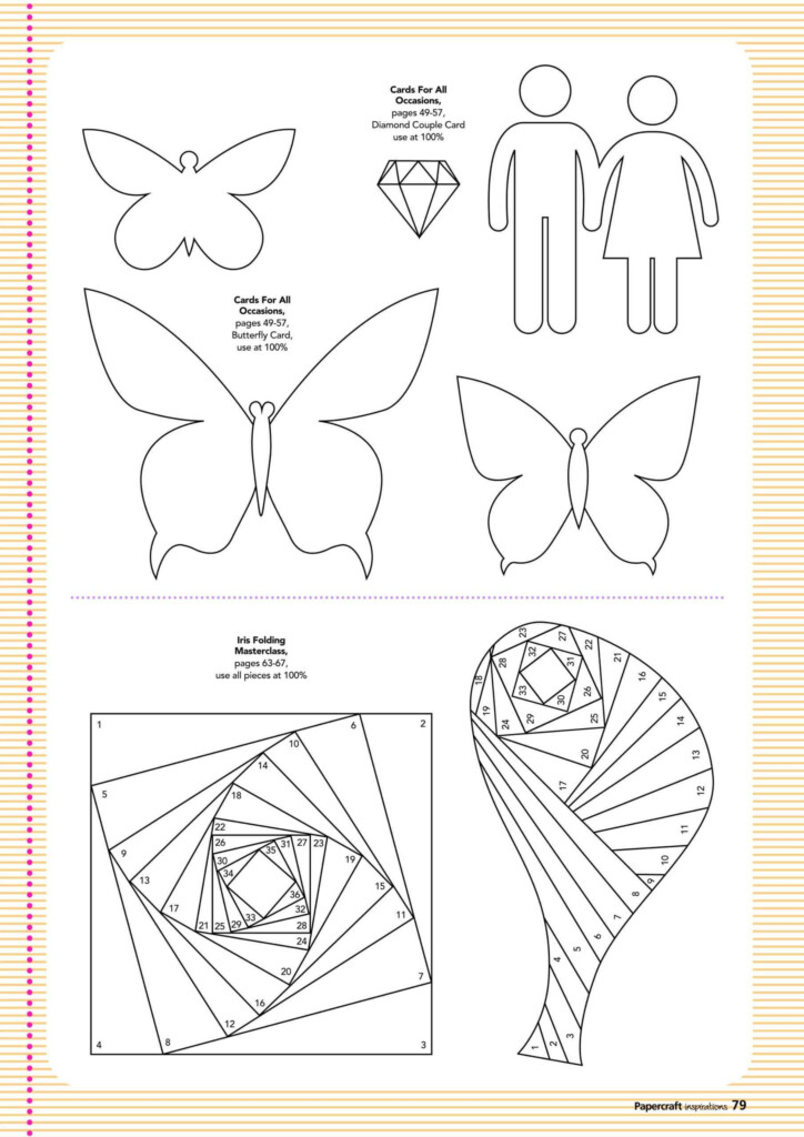 Free Card Making Templates From Papercraft Inspirations 123 Pertaining To Card Folding Templates