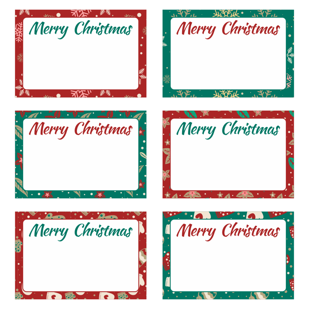 Free Christmas Labels Printable