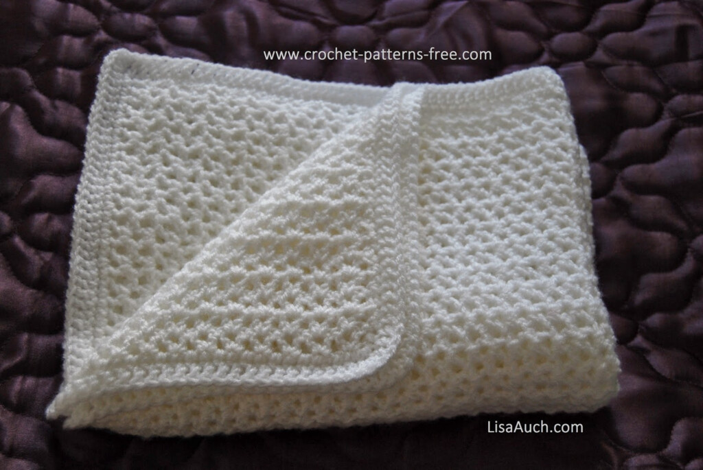 Free Crochet Baby Blanket Pattern HOW TO Easy Crochet V Stitch Baby Afghan