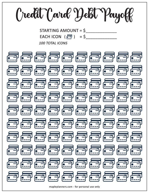 Free Debt Payoff Tracker Printable Printable New Year Banners