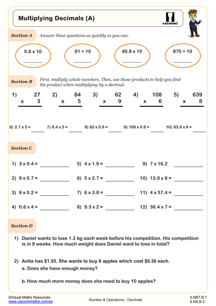 Free Decimal Multiplication Worksheet Printable Download Free Decimal Multiplication Worksheet