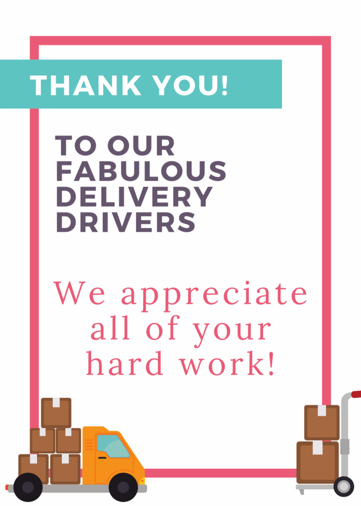 Free Delivery Driver Printable Sign Feel Better Quotes Printable Signs Delivery Driver