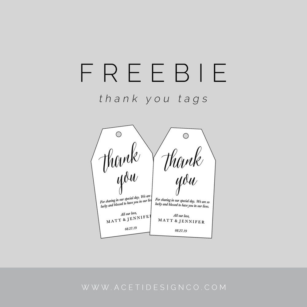 Free Editable Printable Thank You Tags Template