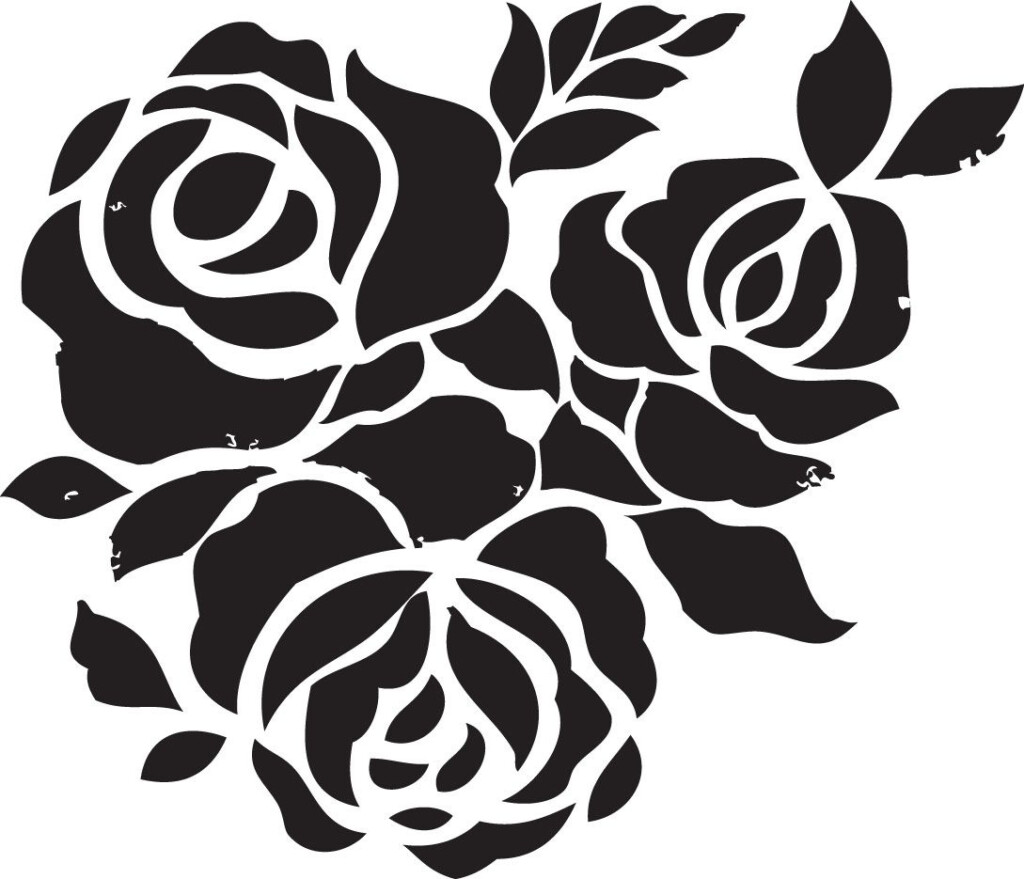 Free Flower Stencils You Can Print Shadow Grass Or Cat Tails Free Printable Flower Stencils