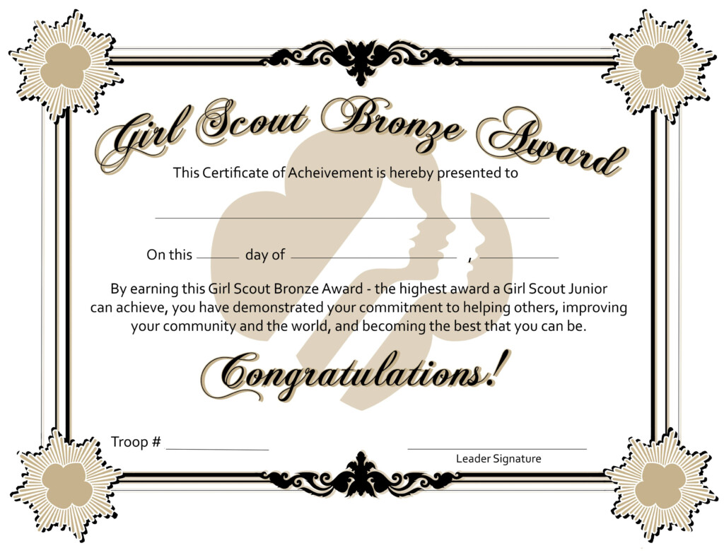Free Girl Scout Printables Girl Scout Silver Award Girl Scouts Girl Scout Badges