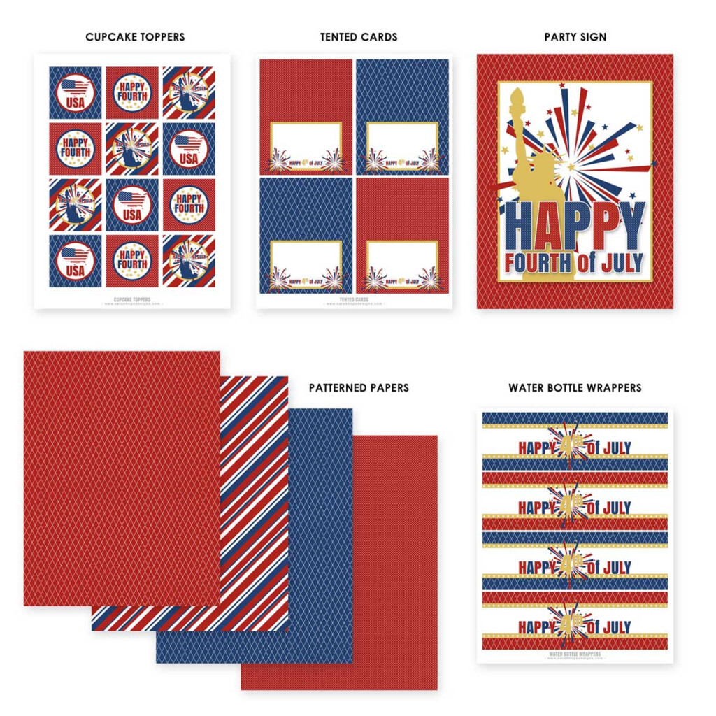 FREE July 4th Printables From Sarah Hope Designs Catch My Party