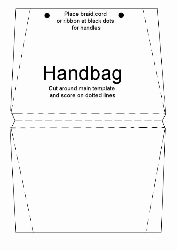 Free Paper Purse Template Printable