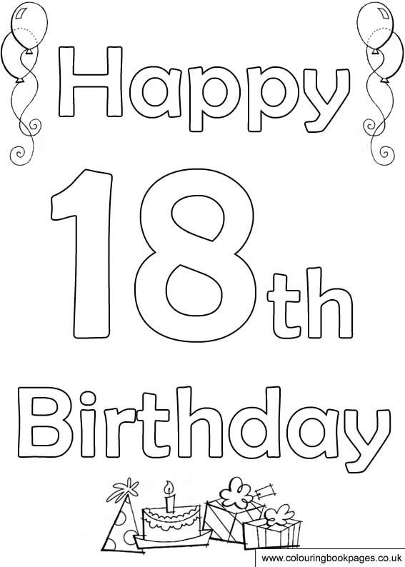 Free Printable 18th Birthday Cards Printable Printable Templates