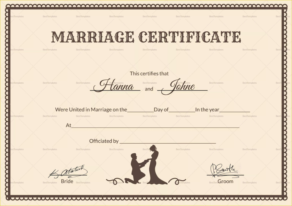 Free Printable Blank Islamic Marriage Certificate Printable Word Searches
