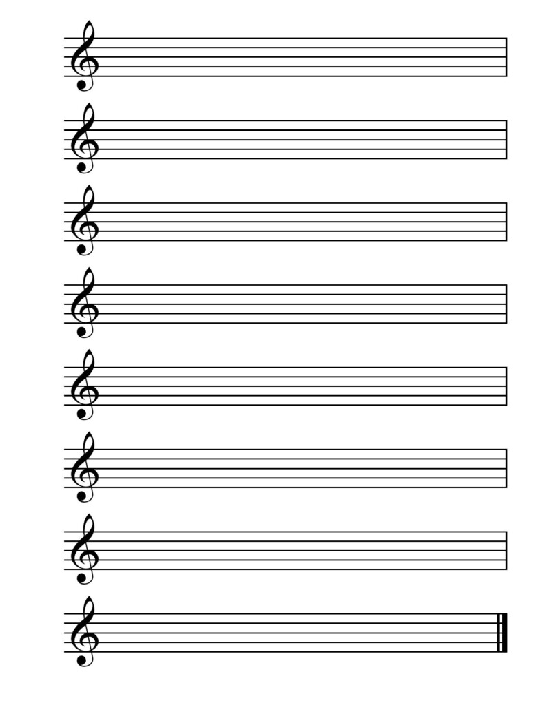 Free Printable Blank Music Sheets