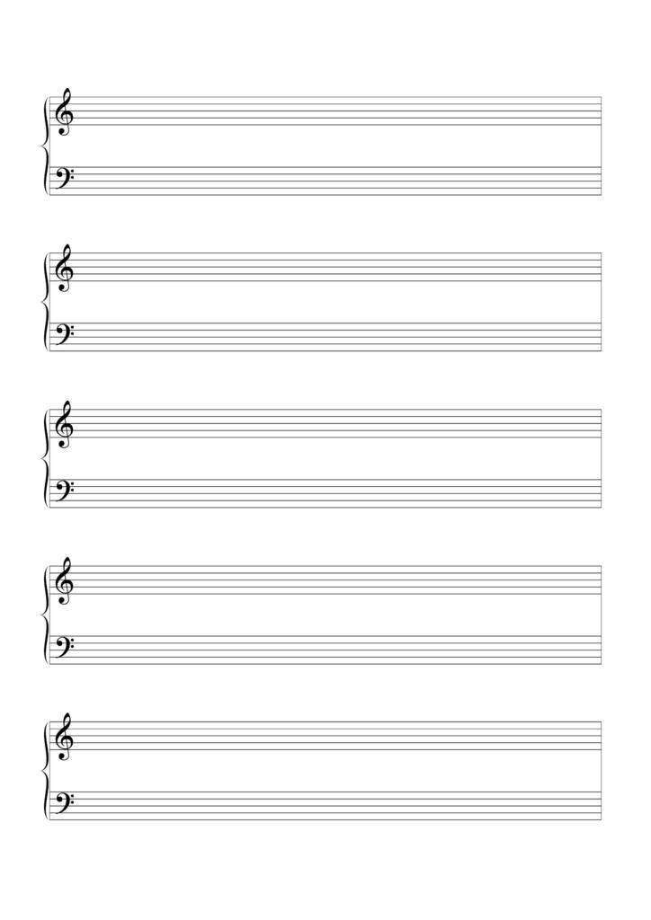 Free Printable Blank Music Sheets For Piano Printable Word Searches