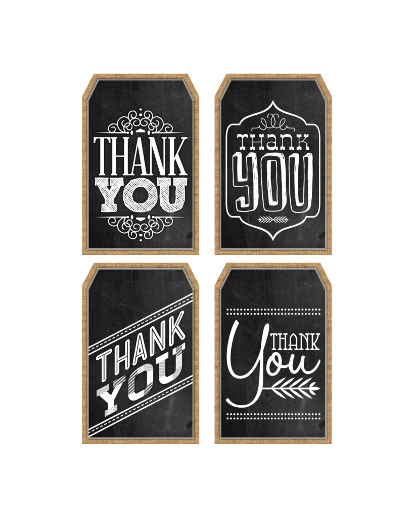 Free Printable Chalkboard Thank You Tags The Cottage Market Free Chalkboard Printables