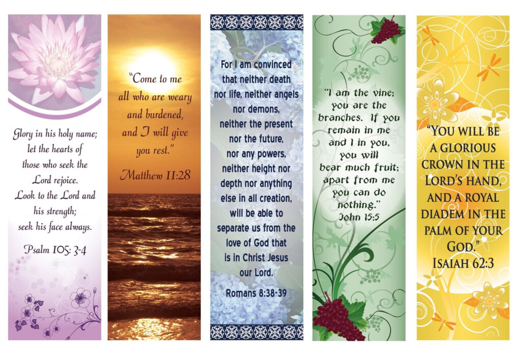Free Printable Christian Bookmark Template Free Templates Printable
