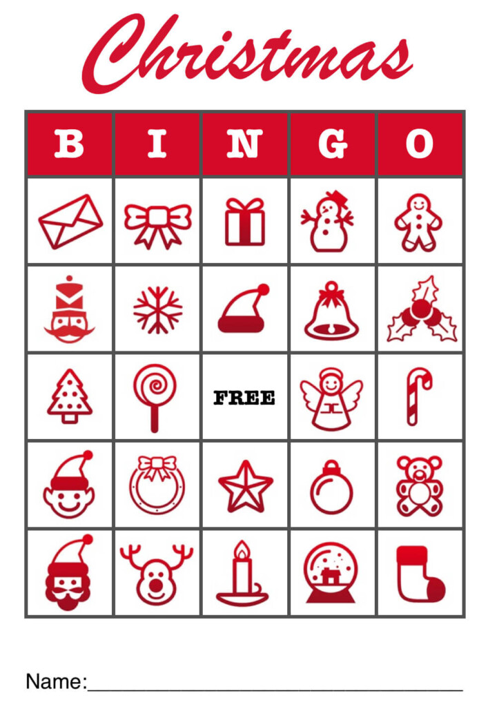 Free Printable Christmas Bingo Cards For Large Groups