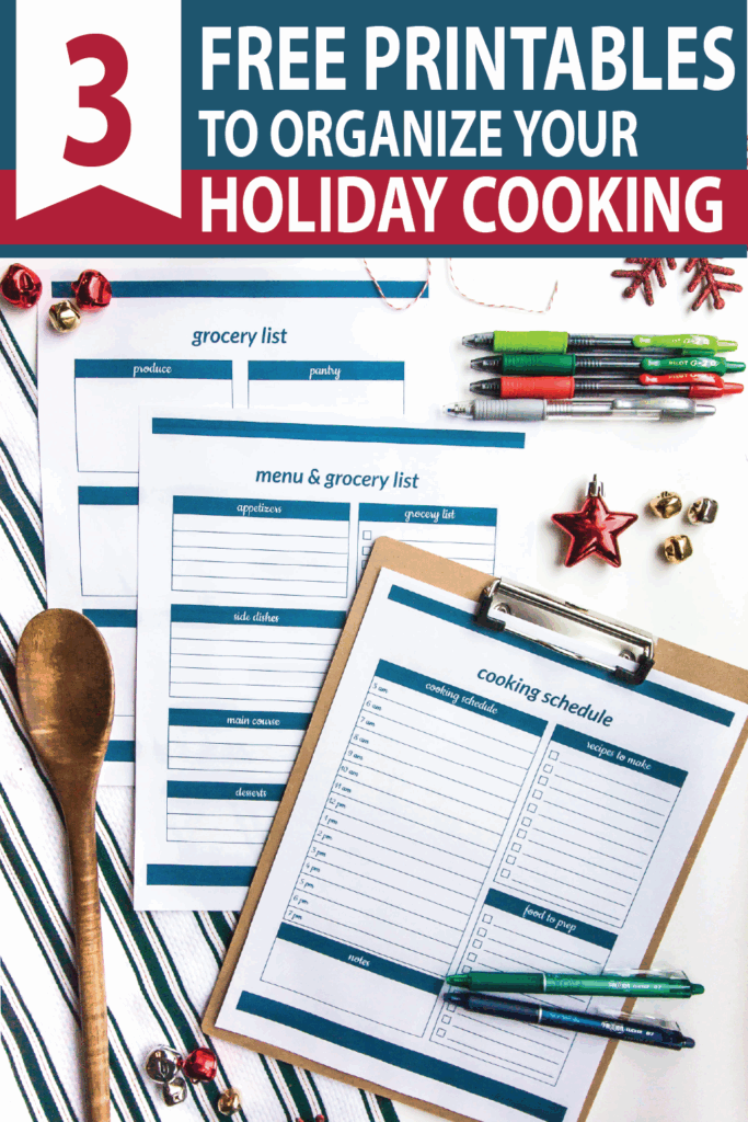 Free Printable Christmas Menu Planner Cooking Schedule Small Stuff Counts Christmas Menu