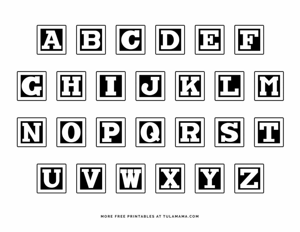 Free Printable Circle Banner Letters Entire Alphabet Paper Trail Design 5 Inch Circle Black