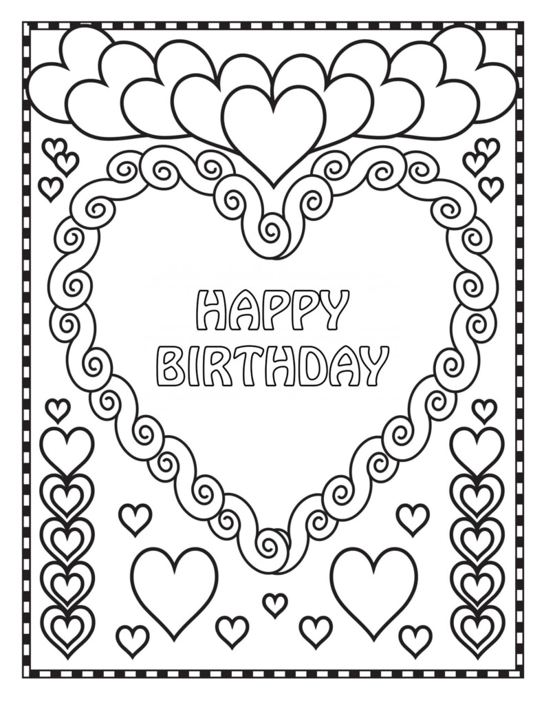 Free Printable Color Your Own Birthday Cards Printable Templates Free