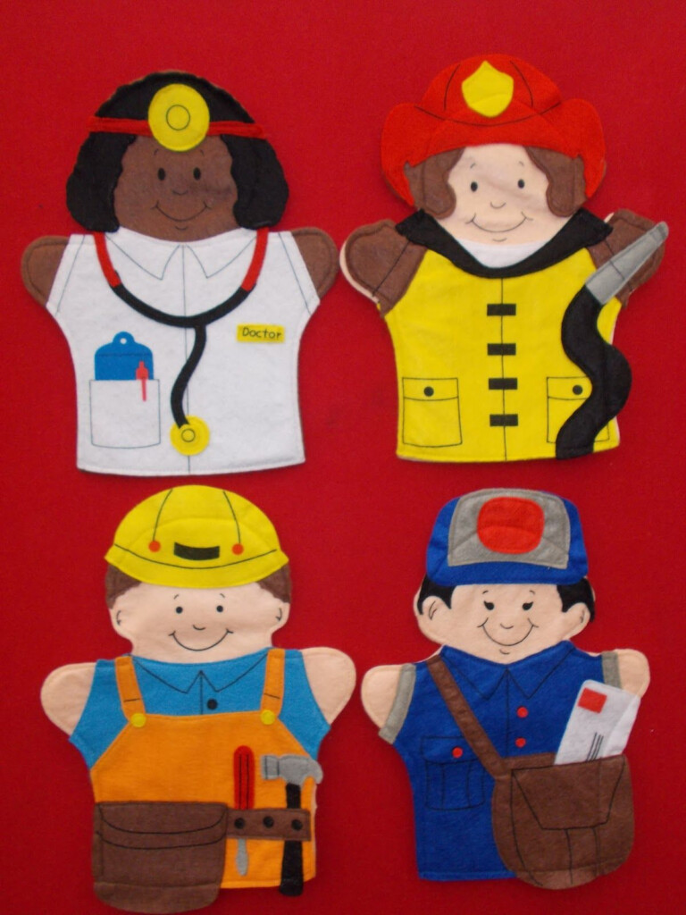 Free Printable Community Helper Puppets Template Printable Calendars AT A GLANCE