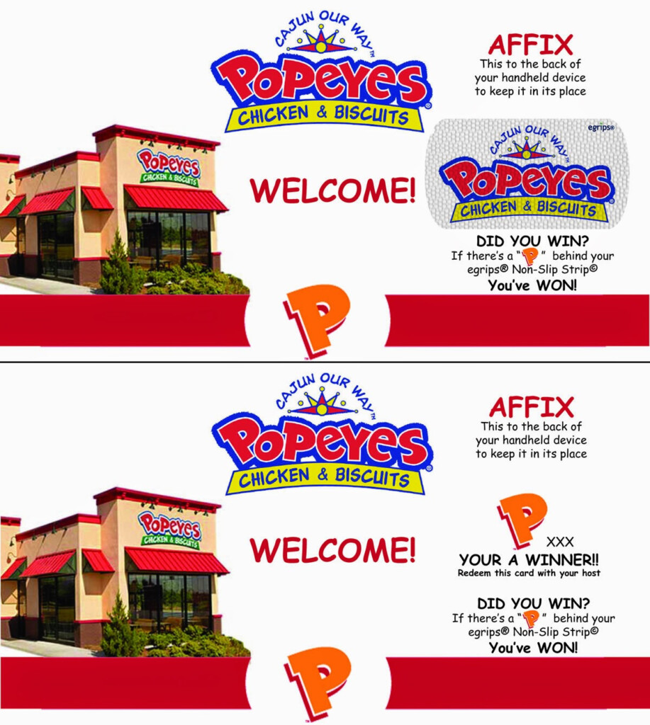 Free Printable Coupons Popeyes Chicken Coupons