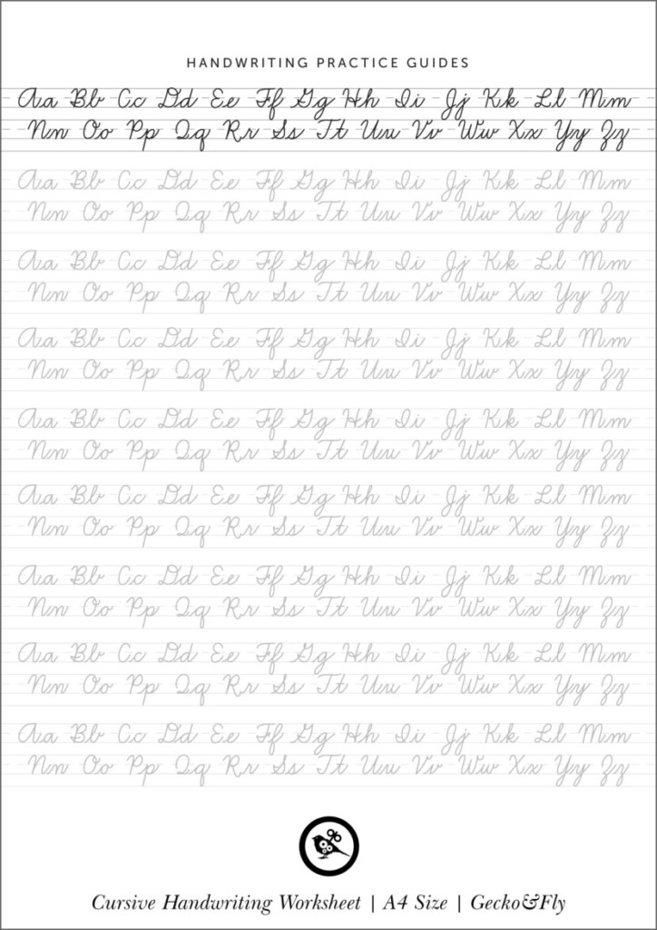 Free Printable Cursive Writing Practice Sheets