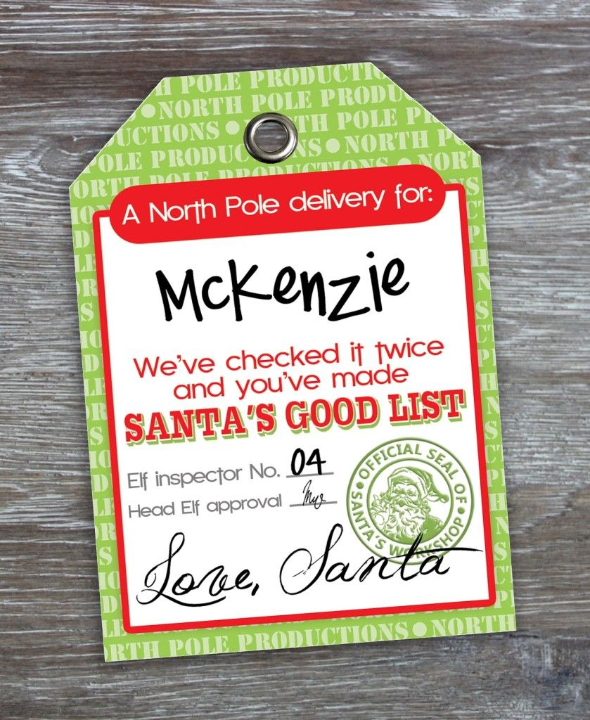 Free Printable Editable Christmas Gift Tags From Santa Printable Word Searches