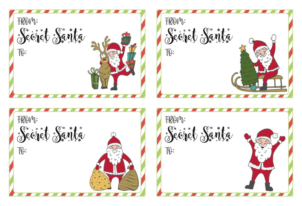 Free Printable Editable Christmas Gift Tags From Santa You Can Even Change The Font If You Would