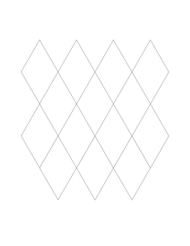 Free Printable English Paper Piecing Templates Diamonds Printable 
