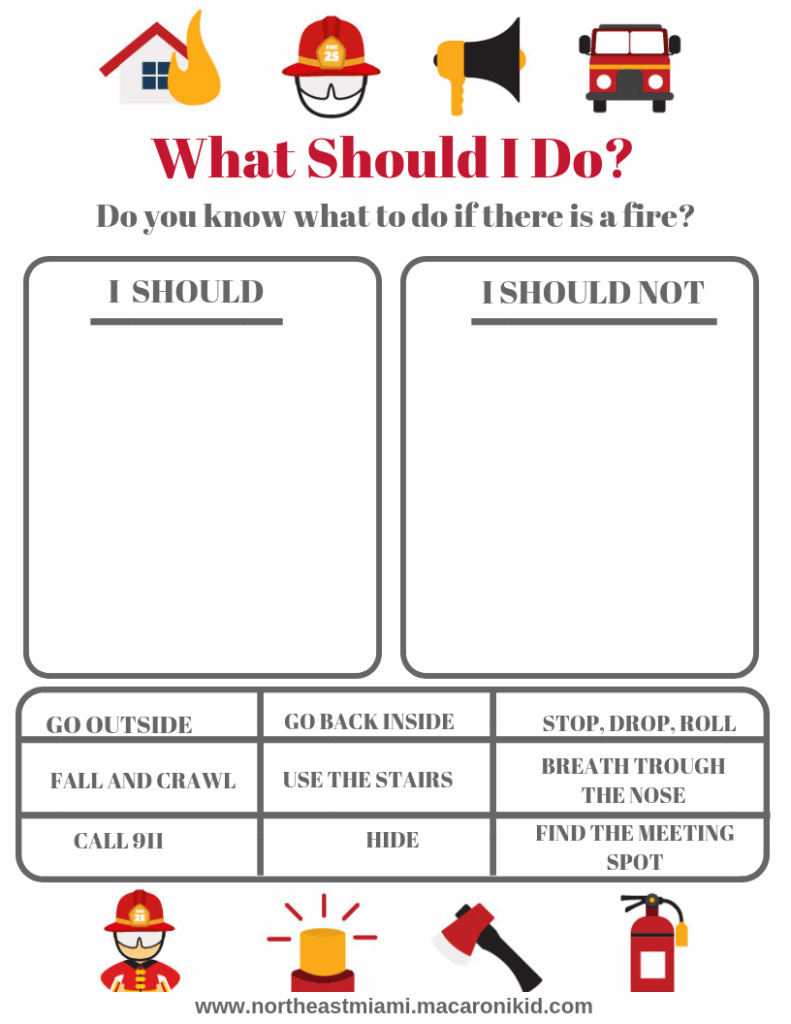Free Printable Fire Safety Worksheets