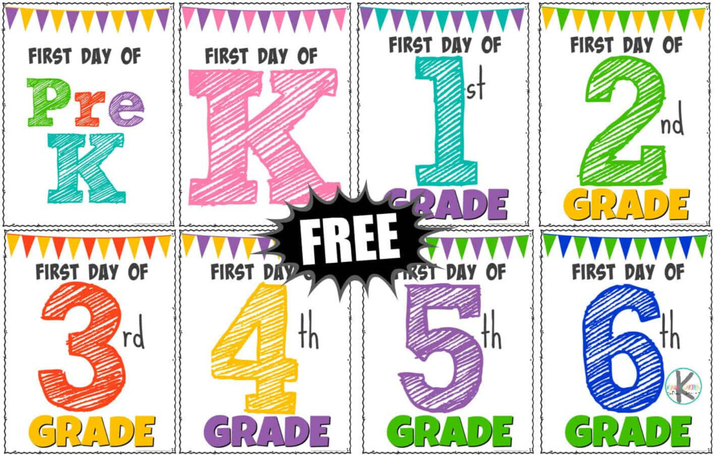 Free Printable First Day Of Signs Paper Trail Design Riset