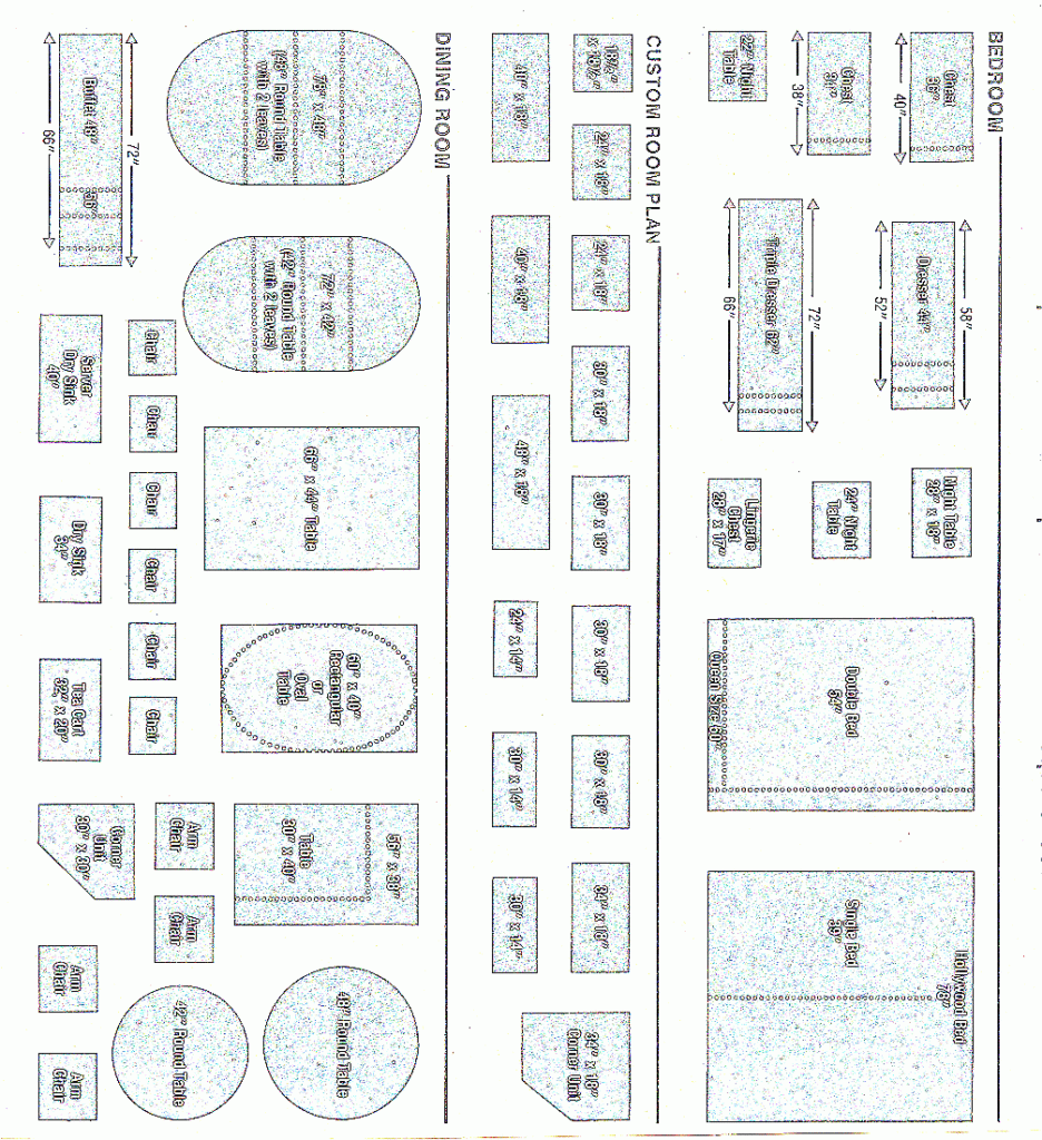 Free Printable Furniture Templates 1 4 Scale Image To U