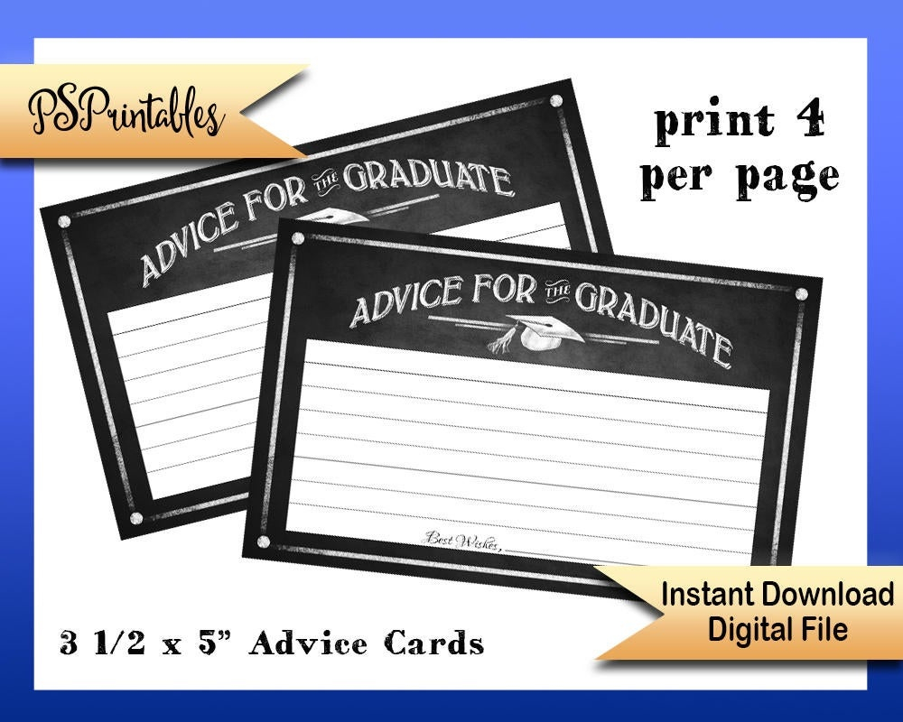Free Printable Graduation Advice Cards Free Printable