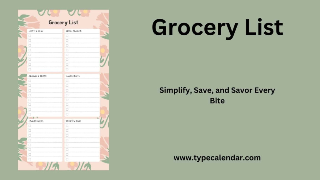 Free Printable Grocery List Templates Excel PDF Word 49 OFF