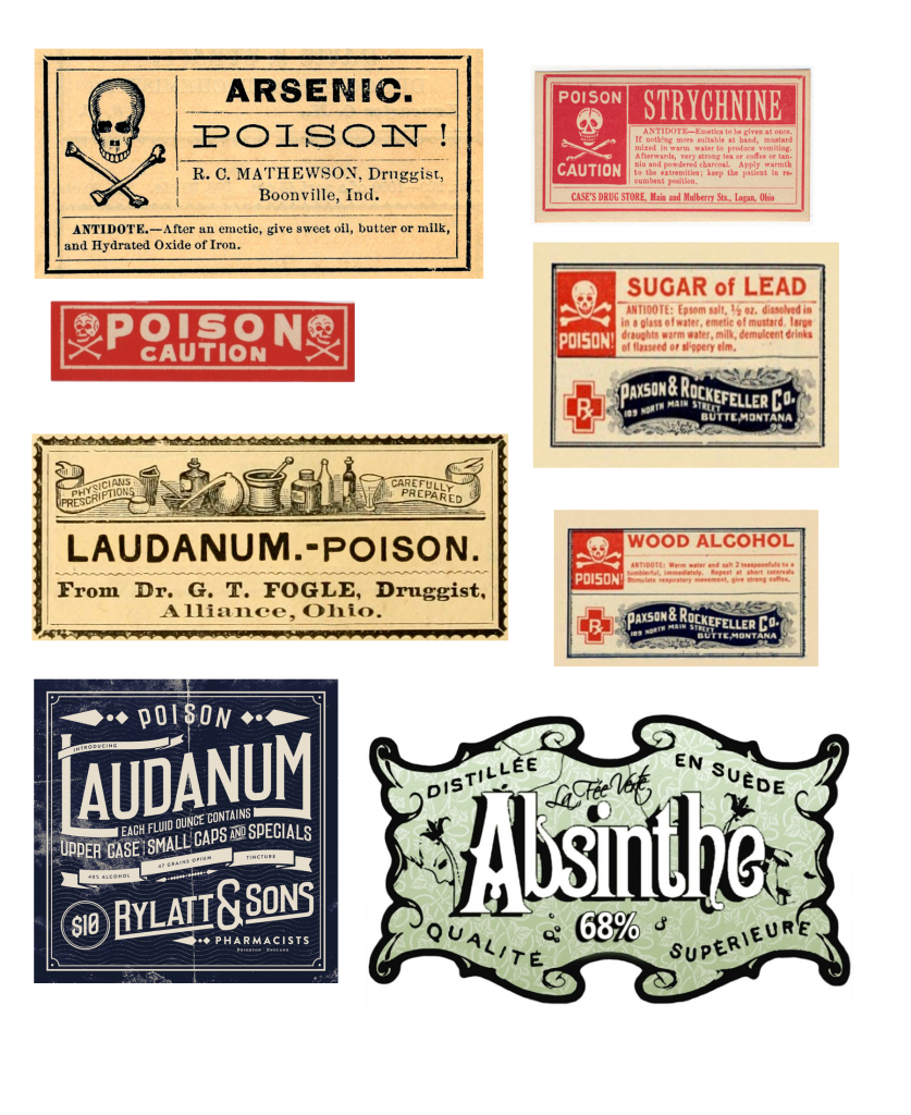 Free Printable Halloween Poison Bottle Labels