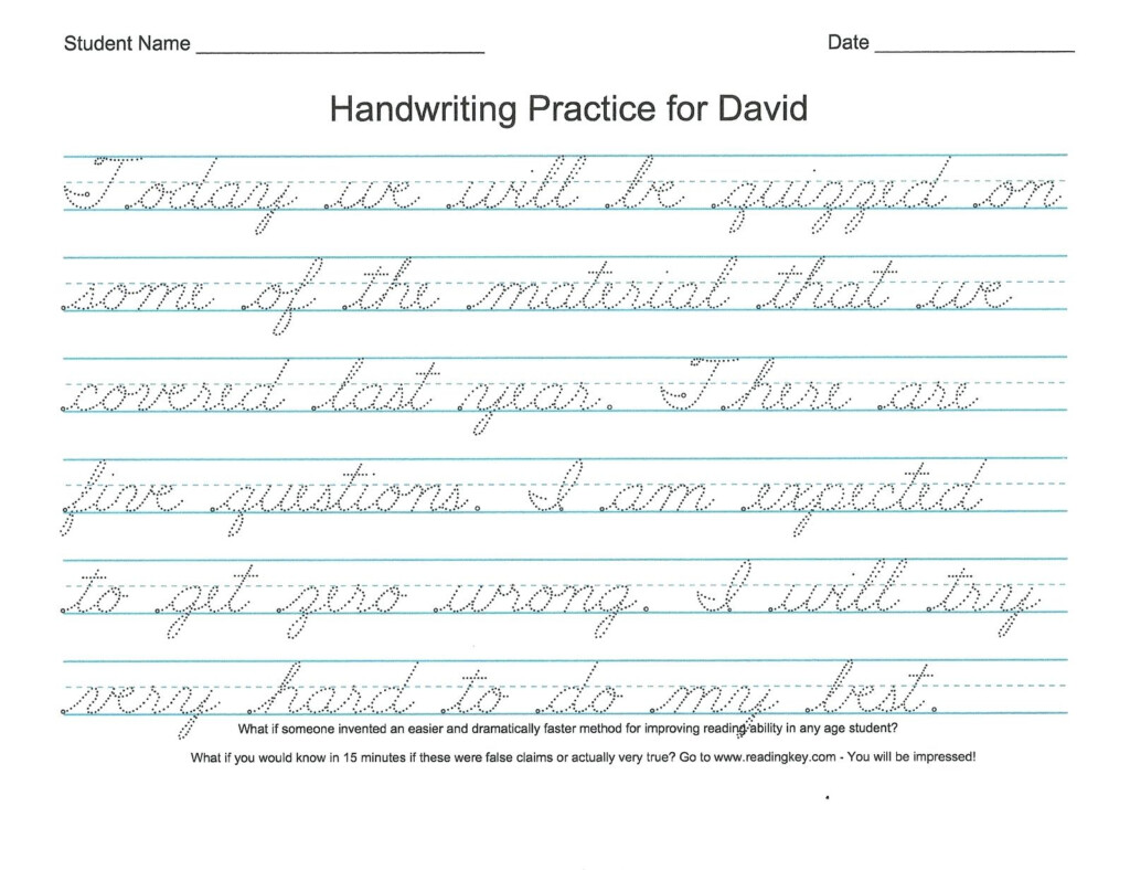 Free Printable Handwriting Name Worksheets Printable Worksheets