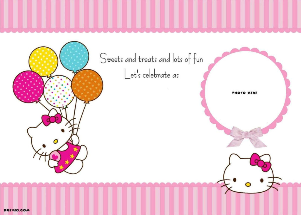 Free Printable Hello Kitty Birthday Party Invitations Pertaining To Hello Kitty Birthday Banner