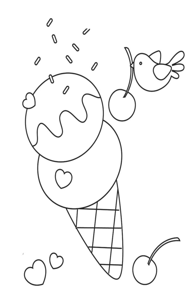 Free Printable Ice Cream Coloring Pages For Kids