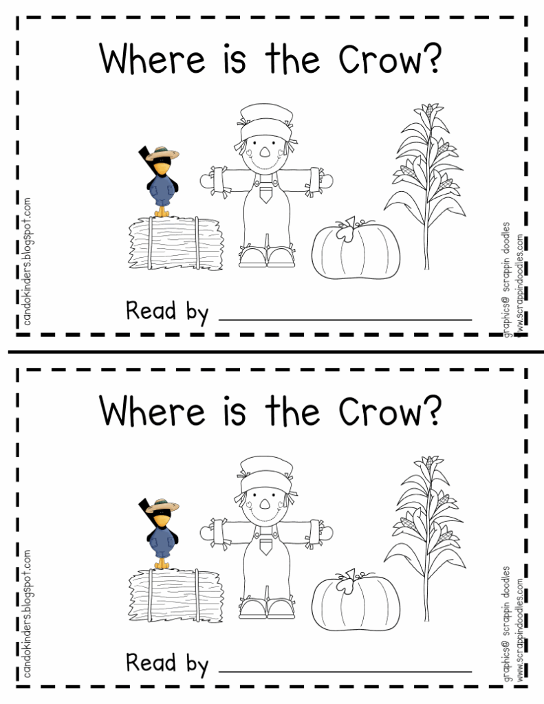 Free Printable Kindergarten Books Pdf