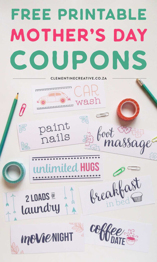 Free Printable Mother S Day Coupons To Make Mom S Day