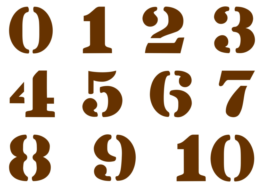 Free Printable Number Stencils