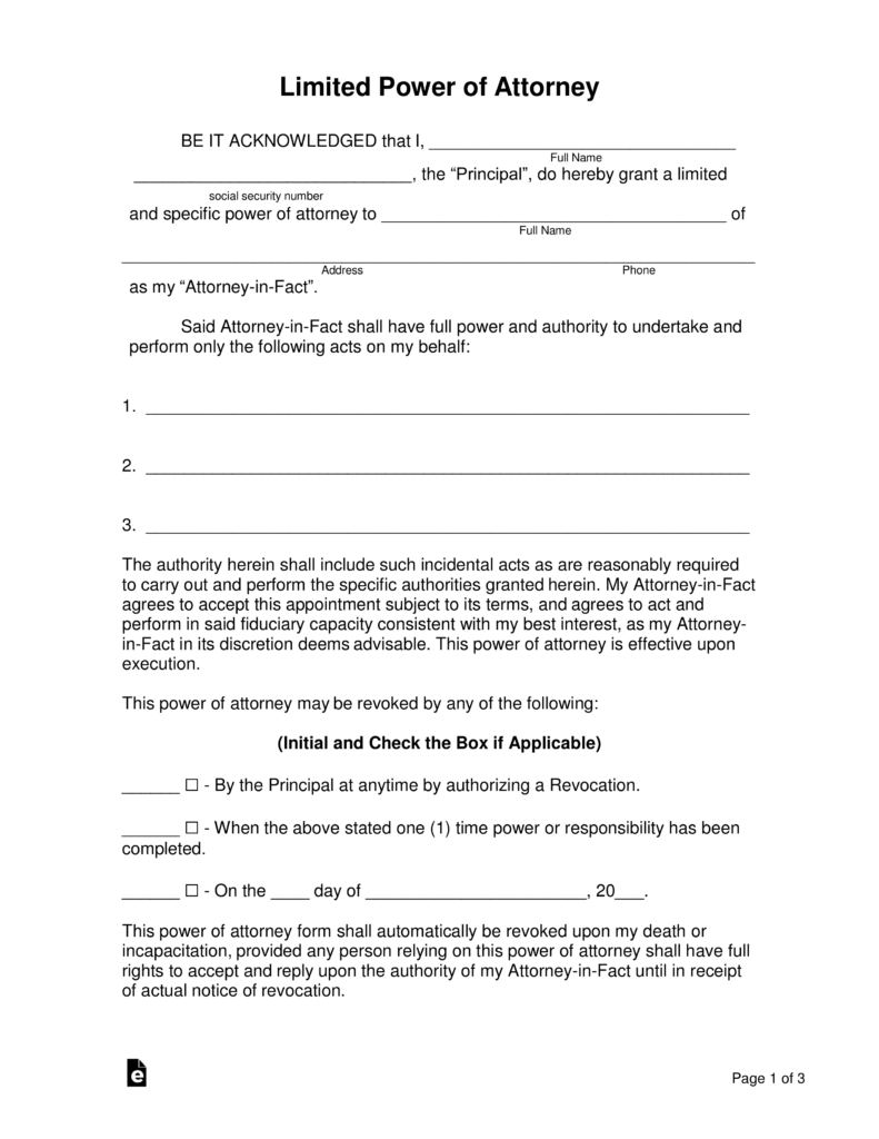 Free Printable Power Of Attorney Forms Online Free Printable Templates