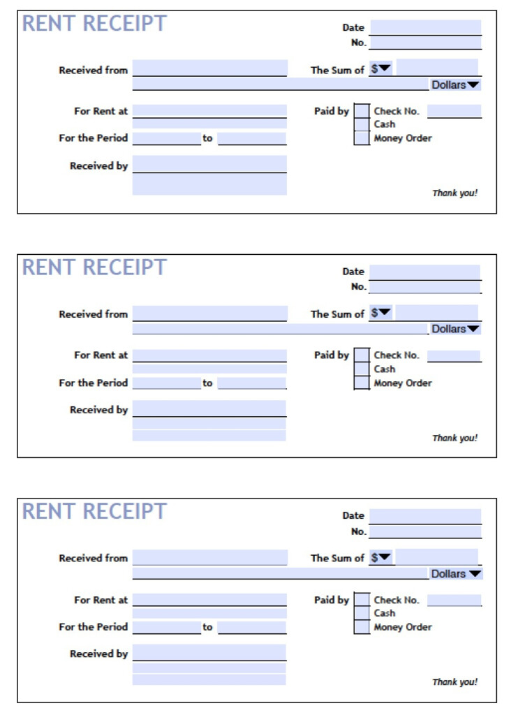 Free Printable Rental Receipt Form Printable Forms Free Online