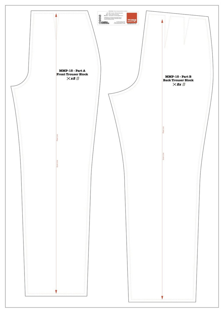 Free Printable Sewing Patterns Pdf Pants