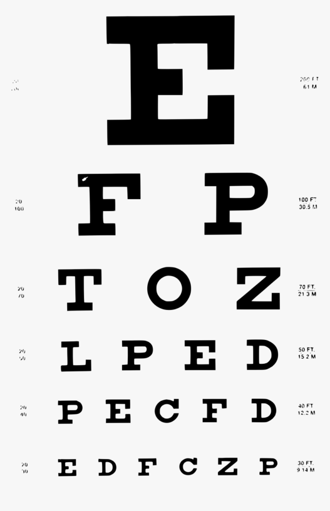 Free Printable Snellen Eye Chart