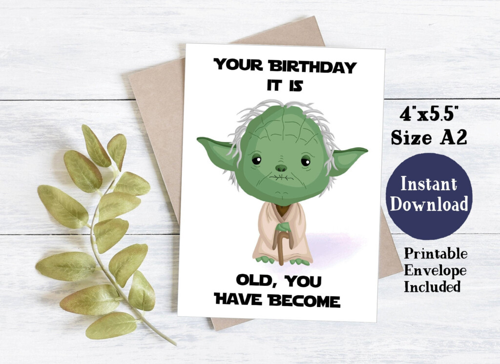 Free Printable Star Wars Birthday Card