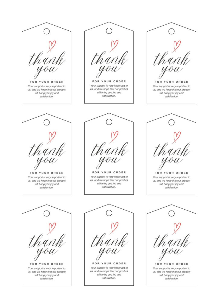 Free Printable Tag Templates