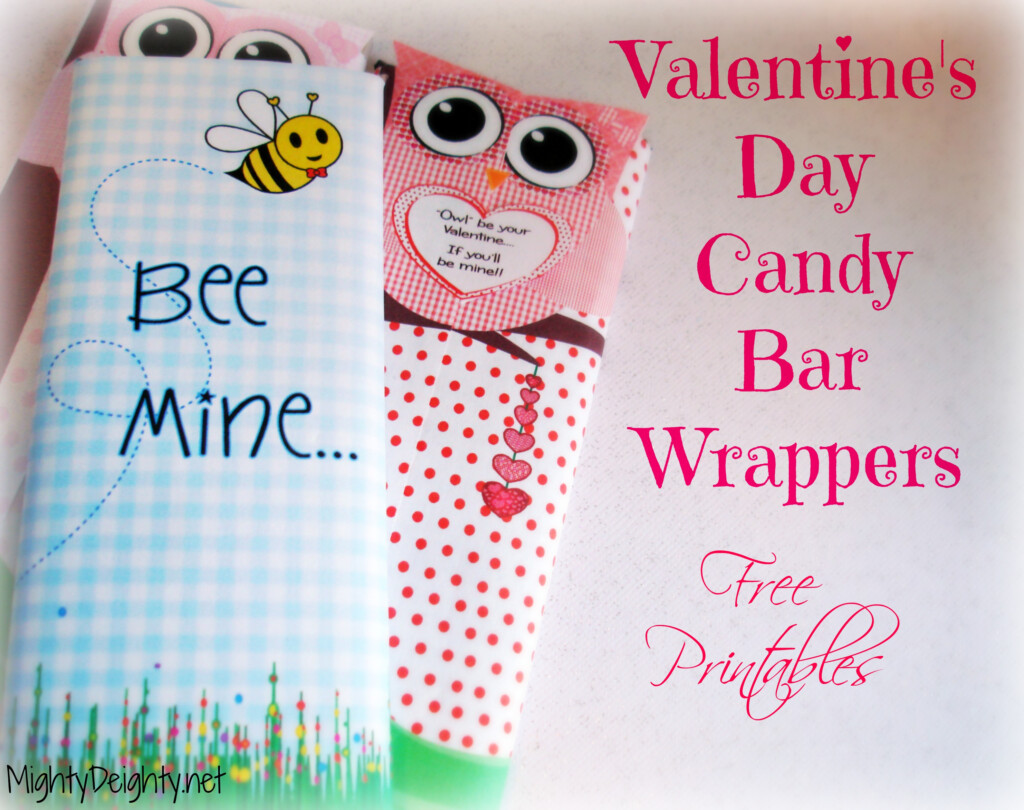 Free Printable Valentine Candy Bar Wrappers