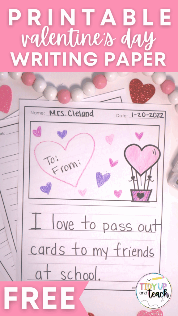 Free Printable Valentine S Day Writing Paper Valentines Printables Free Valentines Writing