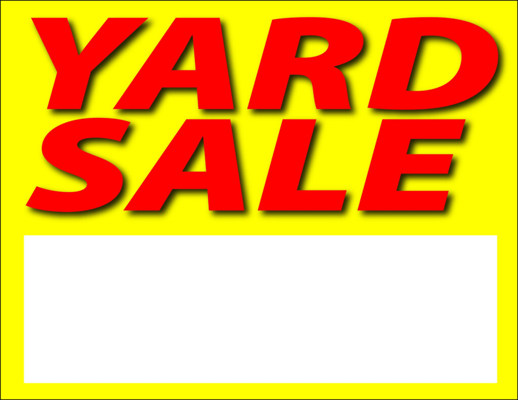 Free Printable Yard Sale Signs Free Printable