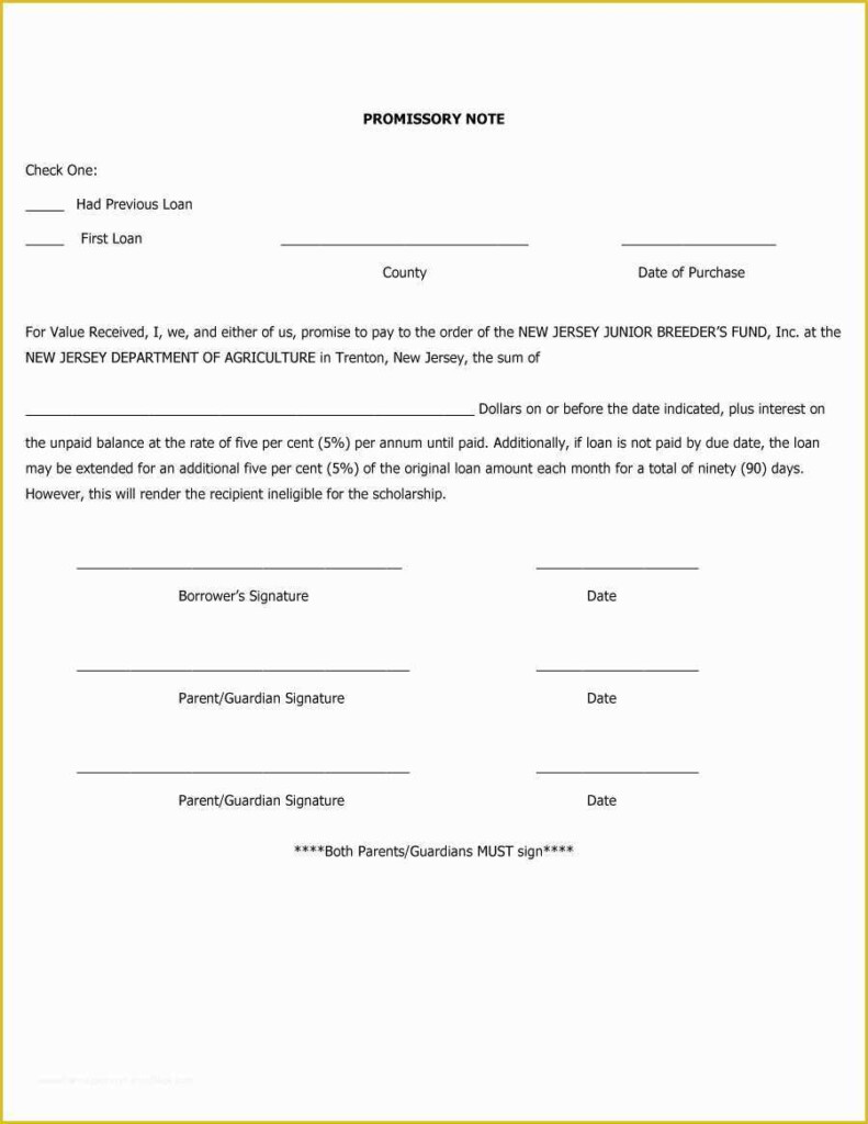 Free Promissory Note Template Of 45 Free Promissory Note Templates Forms Word Pdf