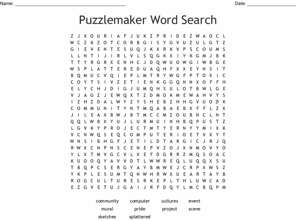 Free Word Search Maker To Print Tastyfer